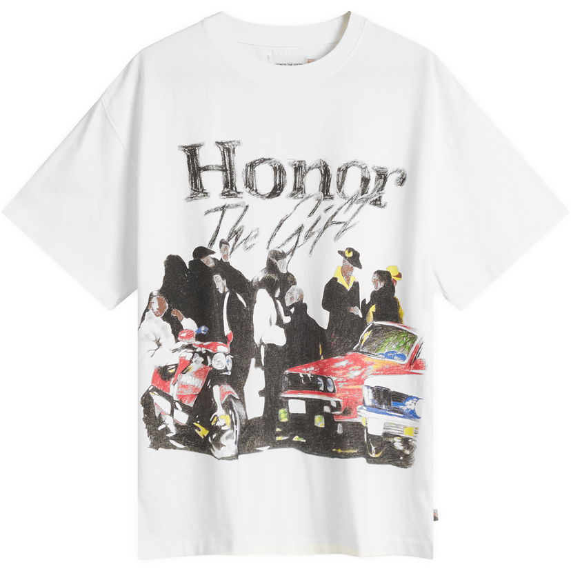 T-paita Honor The Gift Honor The Gift Shift Graphic T-Shirt, Size Large Valkoinen | HTG250140-WHT