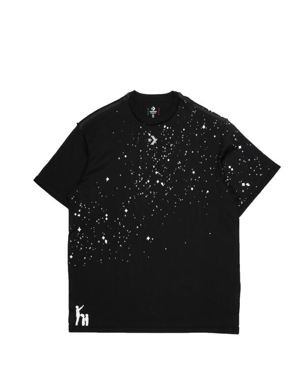 T-paita Converse x Barriers Court Ready Crossover Tee Musta | 10024270-A01, 0