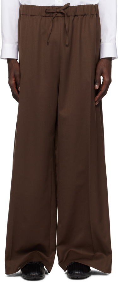 Housut Simone Rocha Simone Rocha Wide Leg Drawstring Trousers Ruskea | 4143D 1217, 0