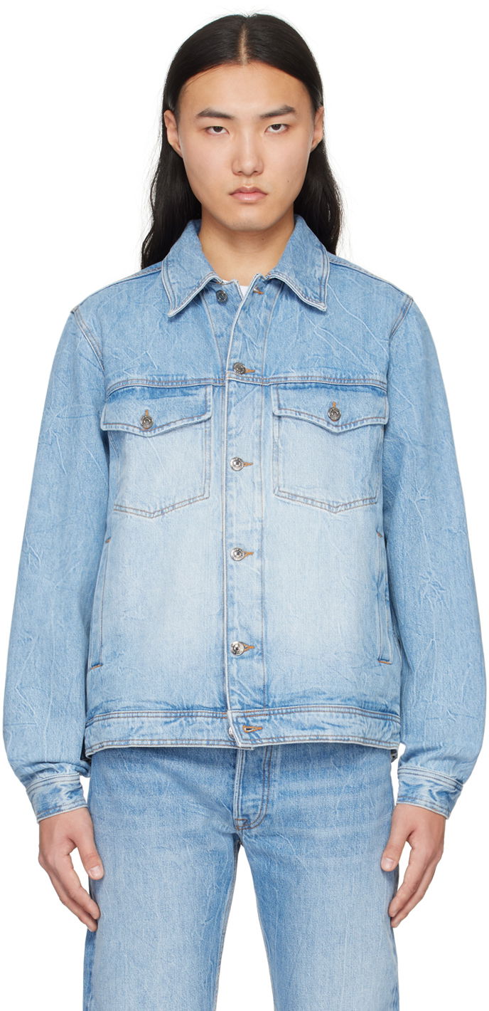 Takki WOOD WOOD Ivan Denim Jacket Sininen | 12345106-7080