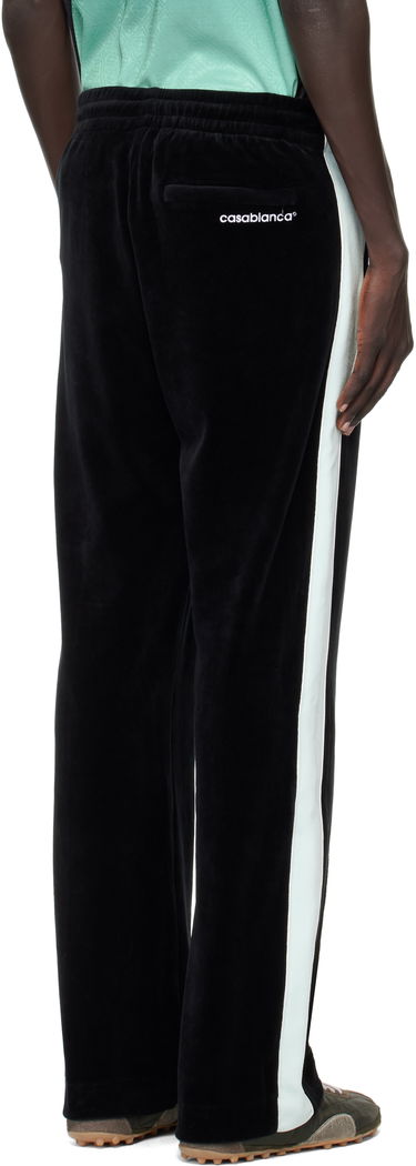 Verryttelyhousut Casablanca Casablanca Velour Track Pants Musta | MPF25-JTR-281-01, 2