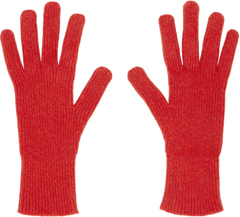 Käsineet Baserange Baserange Ribbed Knit Gloves Punainen | ACRG-RC-AU25