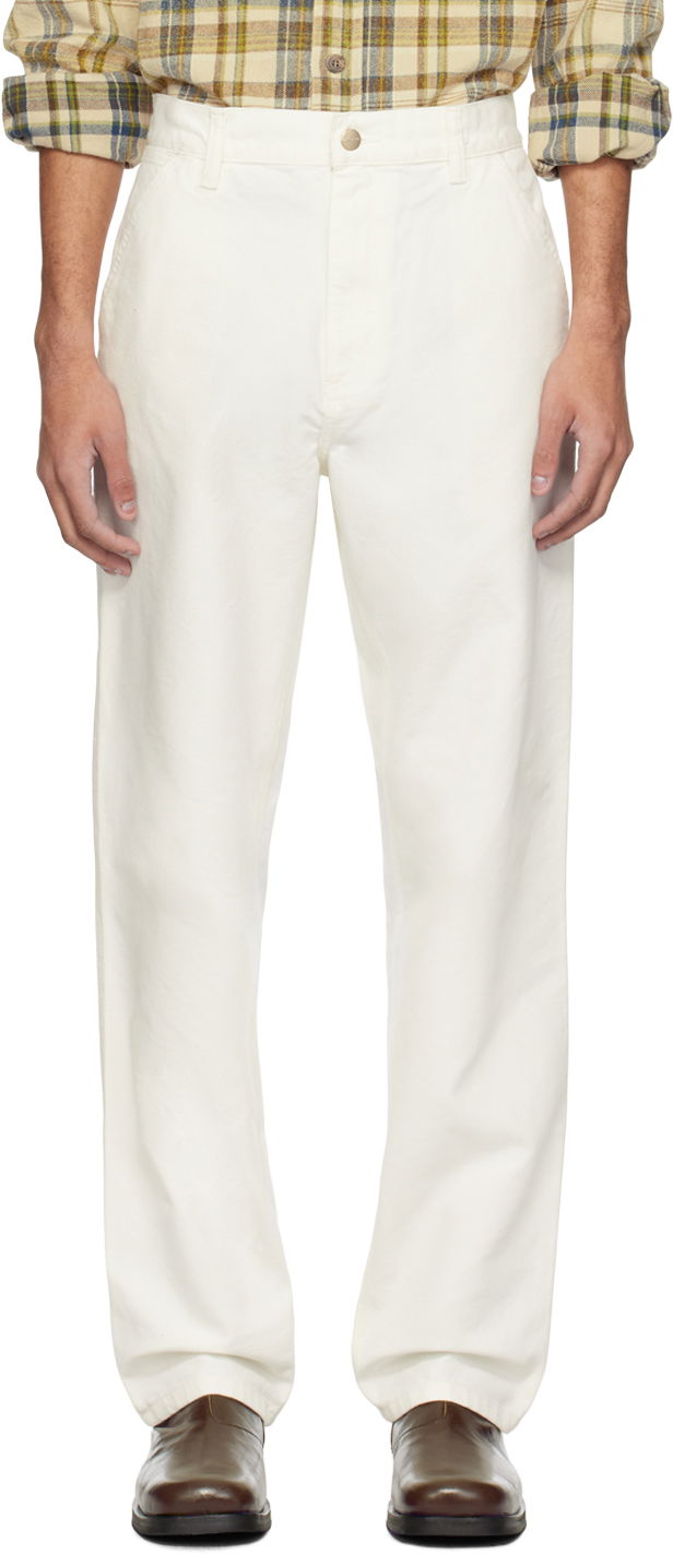 Housut Carhartt WIP Simple Canvas Trousers Valkoinen | I031220