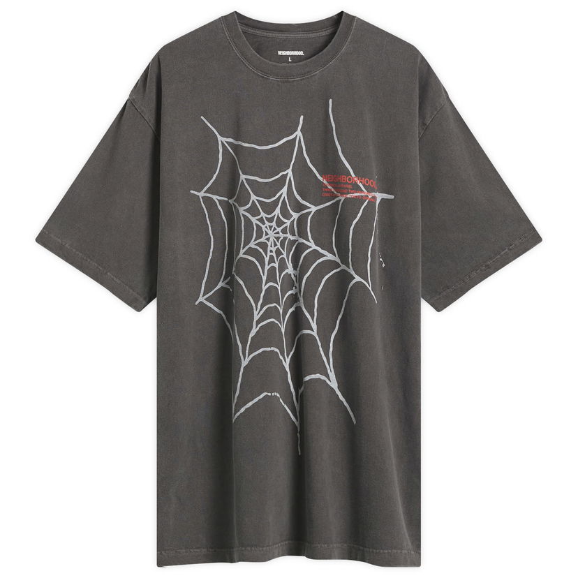 T-paita Neighborhood Neighborhood SS-7 Graphic T-Shirt, Size Large Harmaa | 251PCNH-ST07-BLK
