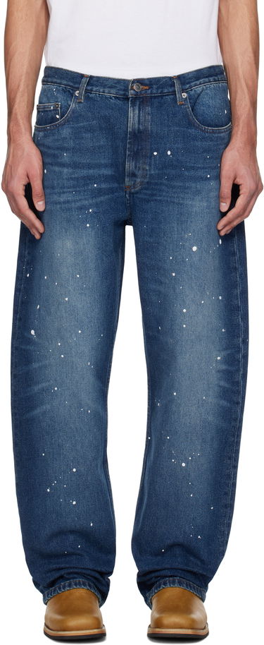Jeans A.P.C. A.P.C. Relaxed Fit Paint Splatter Jeans Sininen | COHGL-H09199, 0