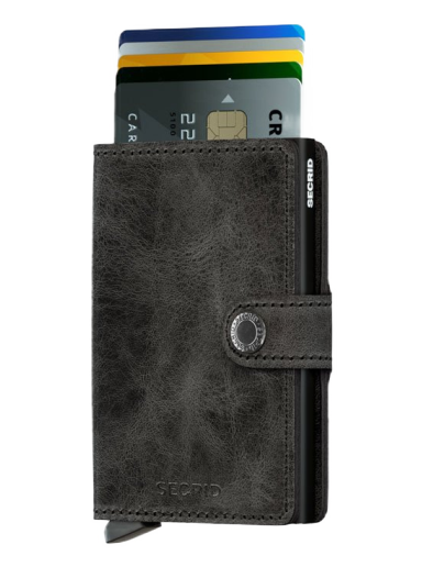Lompakko Secrid Miniwallet Vintage Musta | MV-BLACK