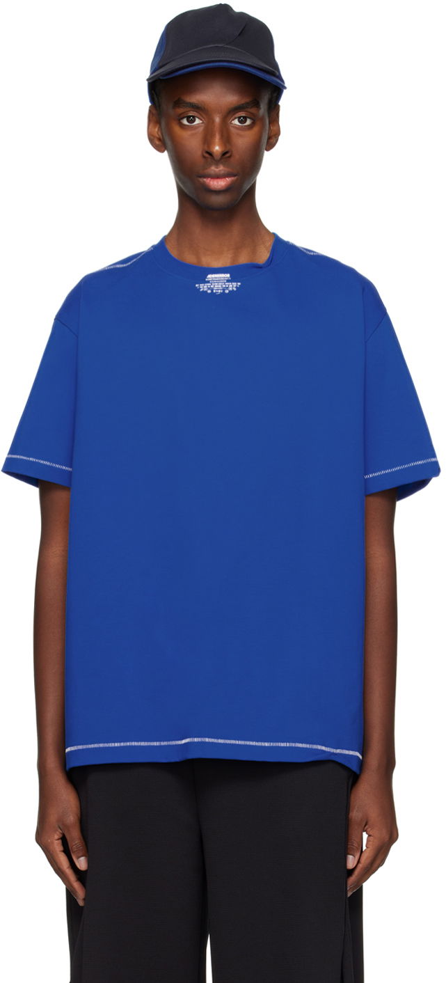 T-paita ADER ERROR Printed T-Shirt Sininen | BN01SSTS0103BL