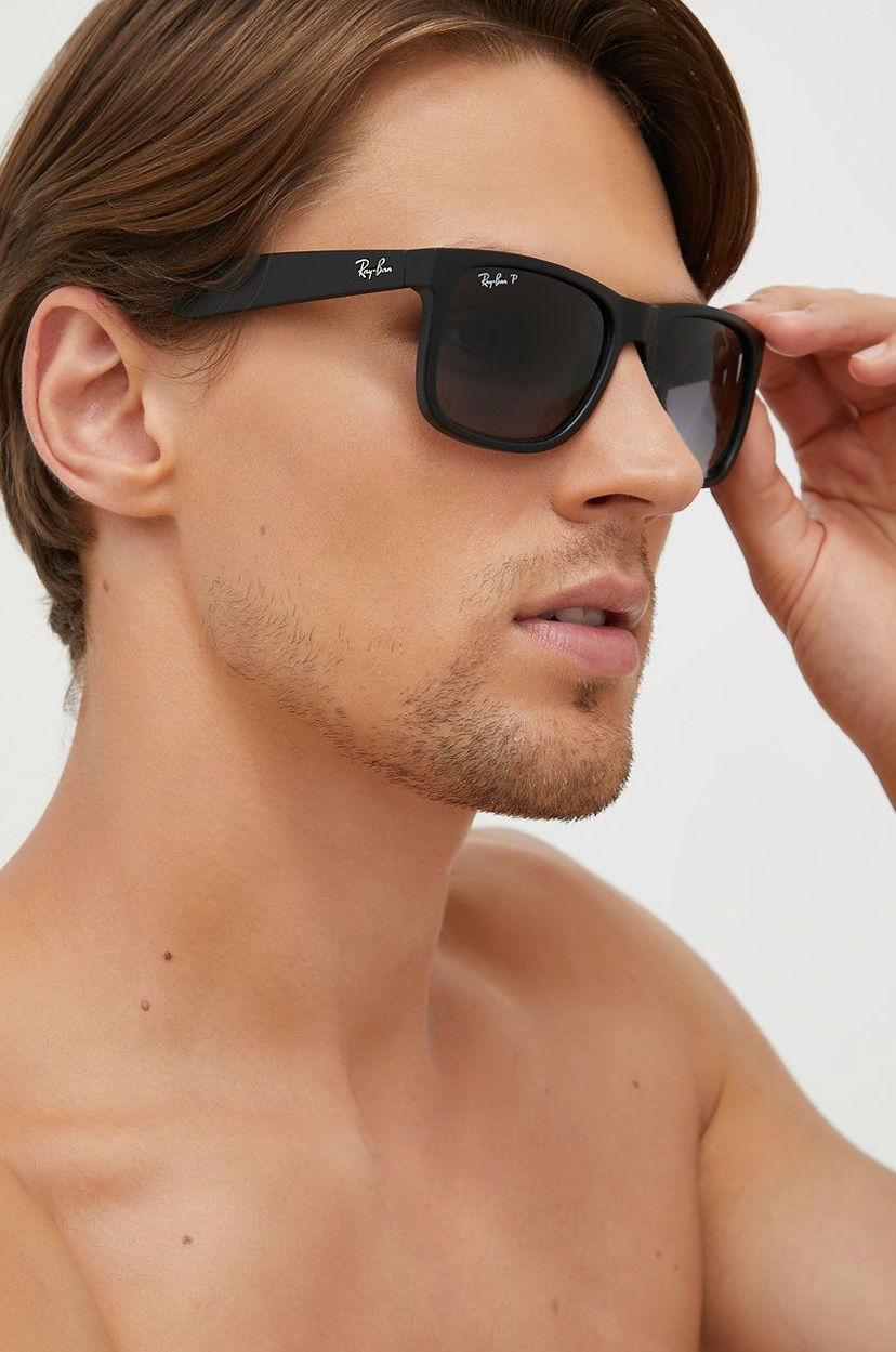 Aurinkolasit Ray-Ban JUSTIN Sunglasses Musta | RB4165.622/T3