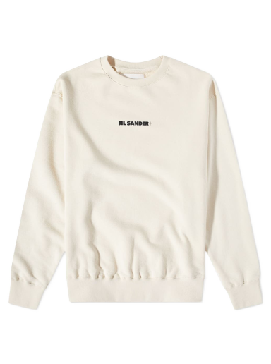 Huppari Jil Sander Plus Logo Crew Sweat Beige | J47GU0001-J20010-279