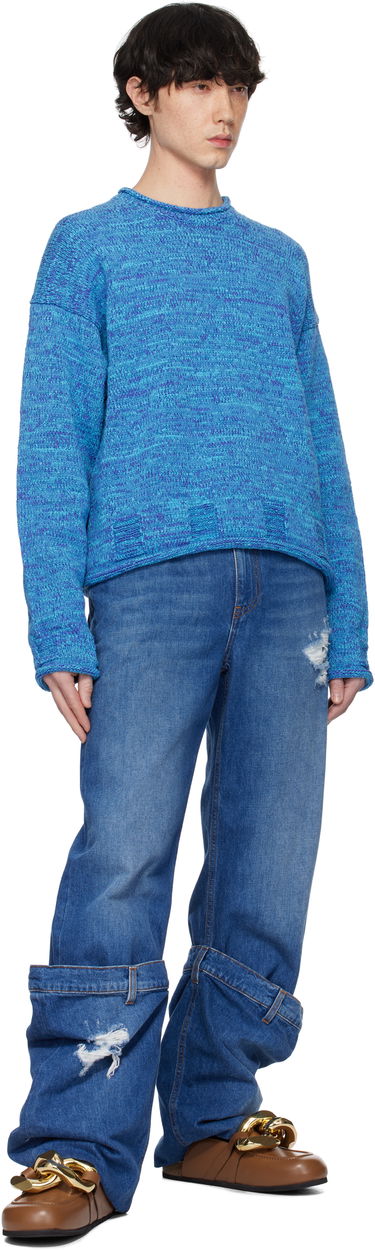 Villapaita JW Anderson JW Anderson Space Dye Jumper Sininen | KW1350-YN0409-825, 4