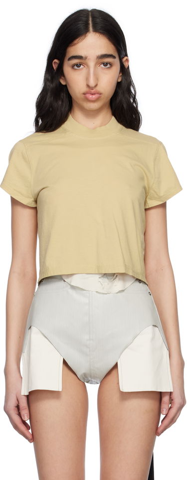Crop top Rick Owens Rick Owens DRKSHDW Hollywood Cropped Level Tee Keltainen | DS01E3207 RN, 0