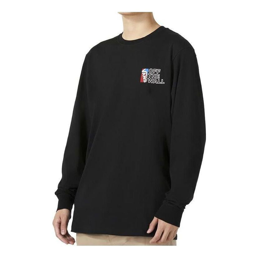 Huppari Vans Dimensions Long Sleeve T-Shirt Musta | VN0A54NWBLK