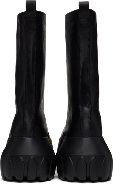 Vaatteet Rick Owens Rick Owens Hollywood Flared Mega Tractor Boots Musta | RU01E5864 LOO, 1