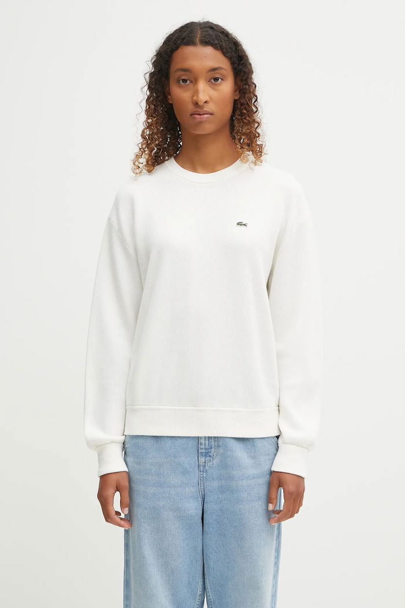 Villapaita Lacoste Lacoste Crewneck Sweatshirt Valkoinen | AF4158