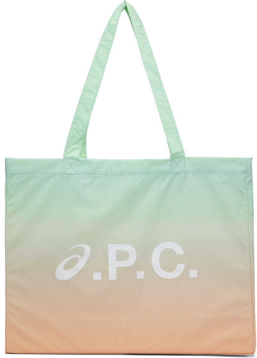 Kangaskassi A.P.C. A.P.C. ASICS Edition Diane Tote Bag Vihreä | PSAKO-M67002