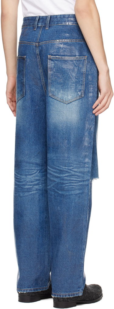 Jeans We11done We11done Foil Distressed Jeans Sininen | WD-DP1-23-342-M-BL, 2