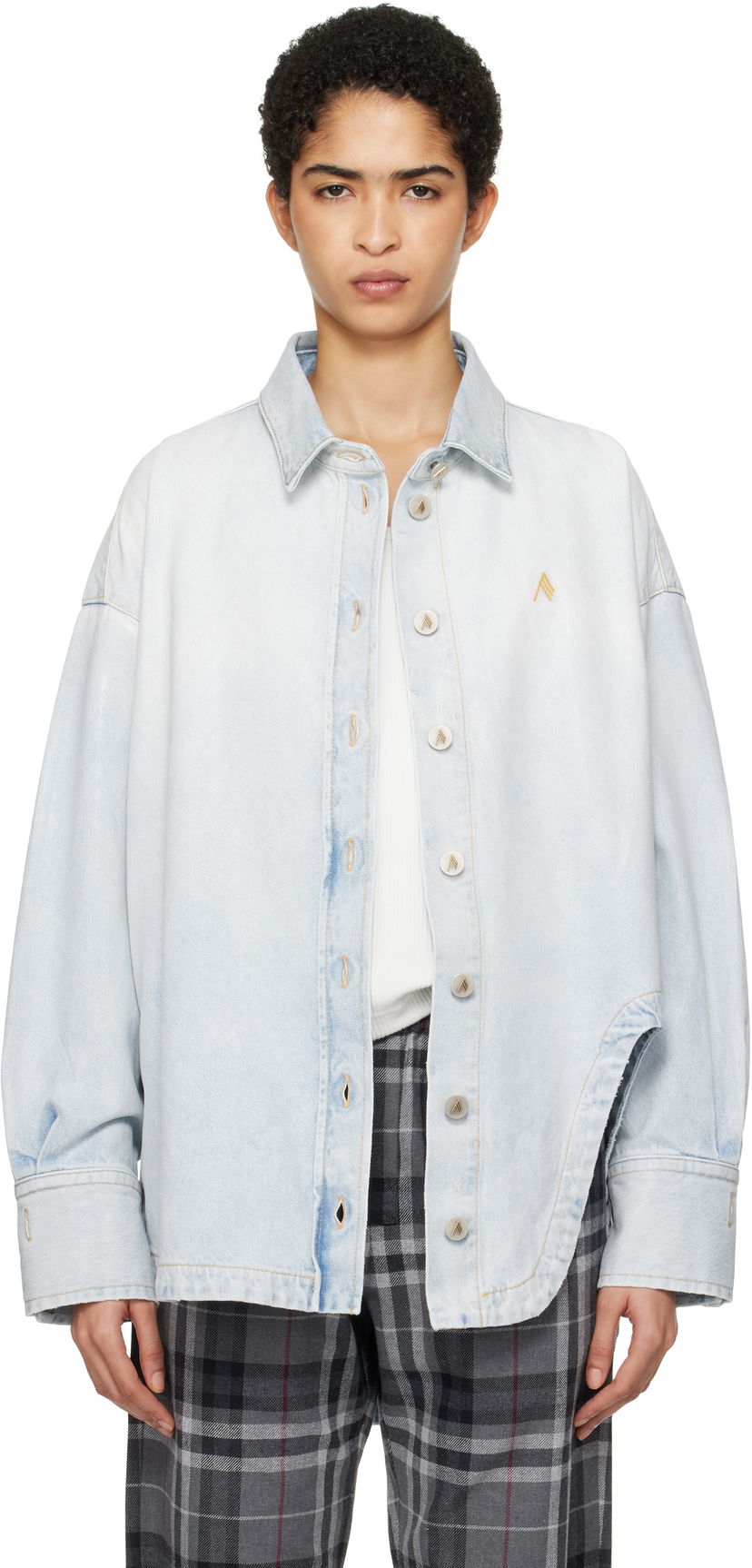Paita The Attico Attico Diana Denim Shirt Sininen | 250WCB00068 DDD085SS
