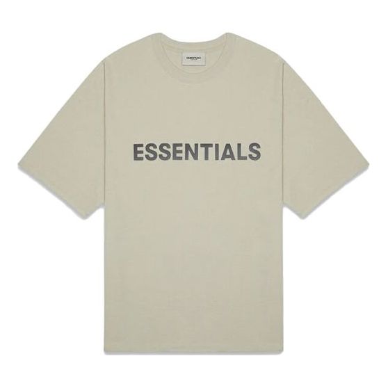 T-paita Fear of God Essentials Logo T-Shirt Beige | FOG-FW20-291