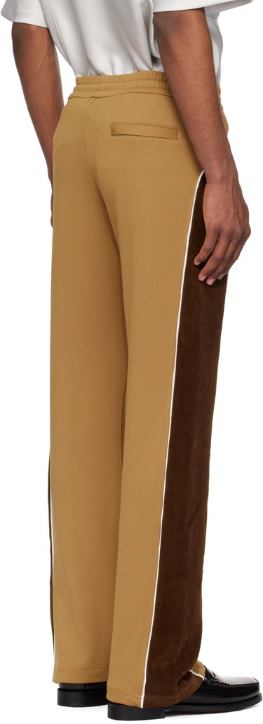 Verryttelyhousut Casablanca Casablanca Chenille Panelled Track Pants Ruskea | MS25-JTR-252-01, 2