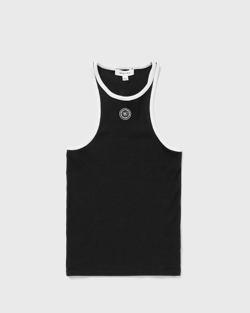 Tankkitoppi Sporty & Rich SRHWC Ribbed Tank Musta | TO033S405SB