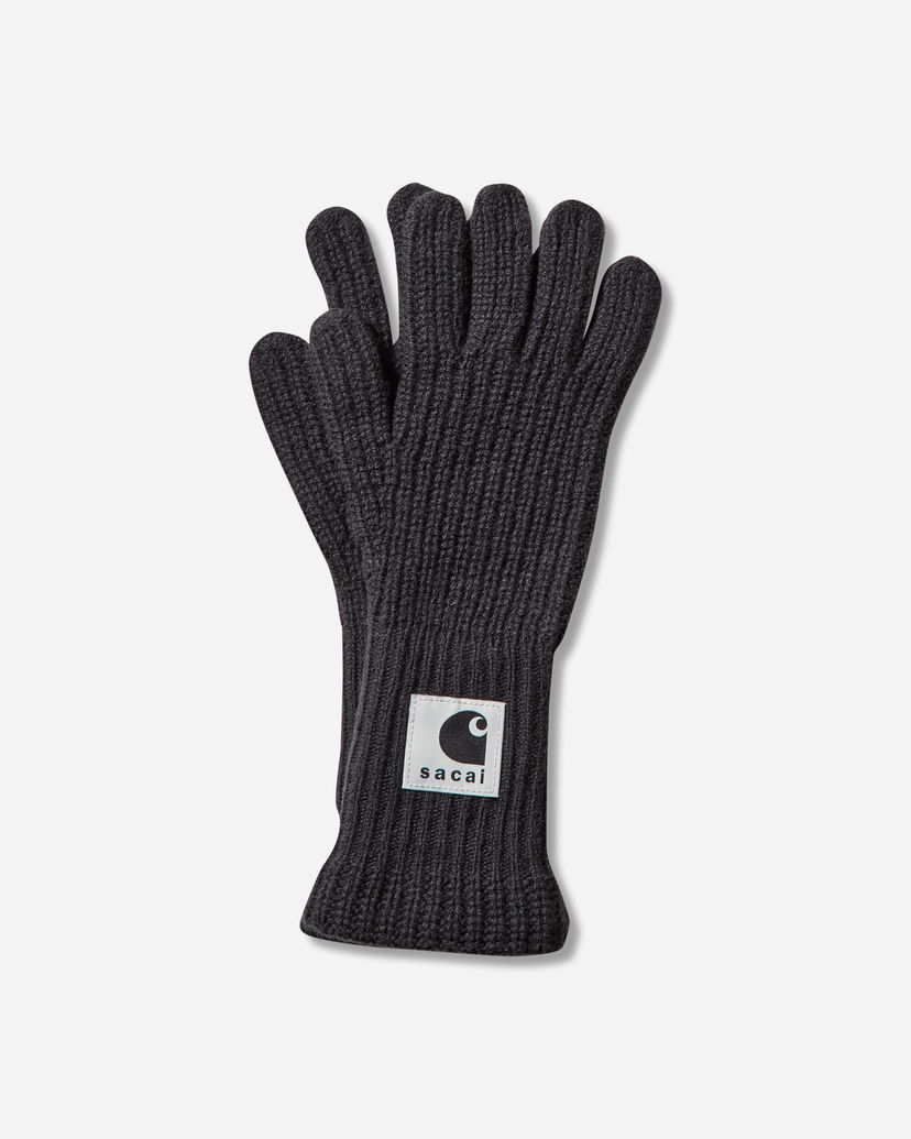 Käsineet sacai sacai Wool Knit Gloves Musta | 25-00999S 001