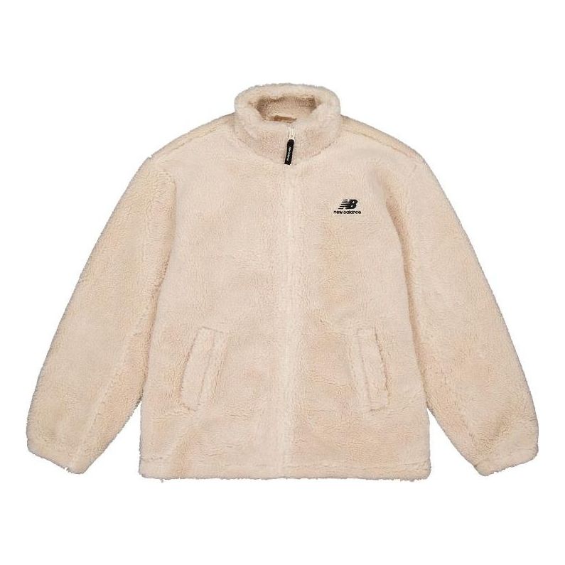 Huppari New Balance Warm Winter Fleece Jacket Beige | MDD4N011-CRE