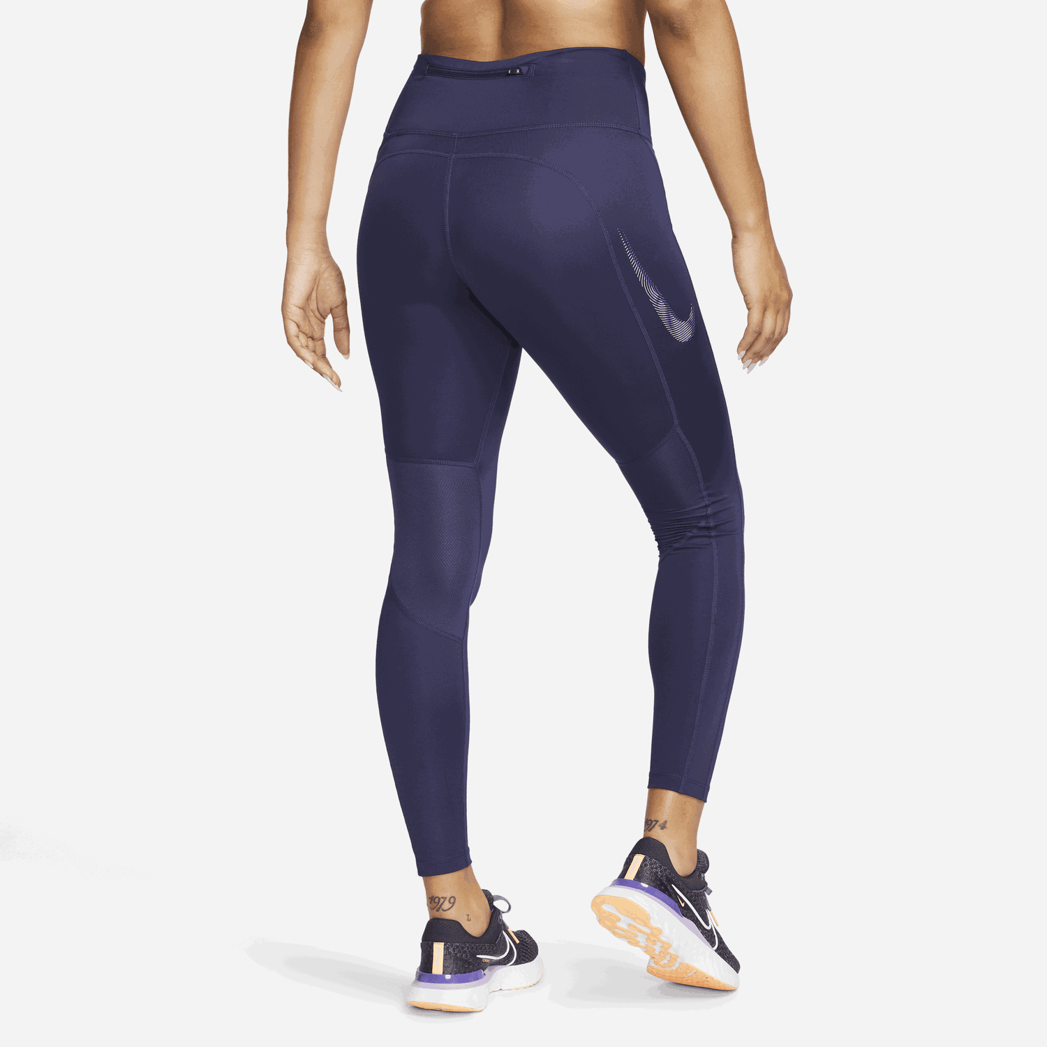 Leggingsit Nike Mid-Rise 7/8 Graphic Leggings with Pockets Tummansininen | FB4656-555, 0
