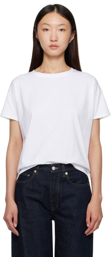 T-paita Loulou de Saison Loulou de Saison Basiluzzo Short Sleeve T-Shirt Valkoinen | BASILUZZO LDS, 0