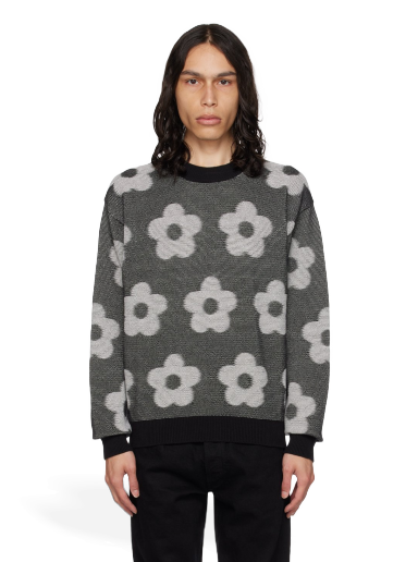 Villapaita KENZO Paris Flower Spot Sweater Musta | FD65PU4243CA