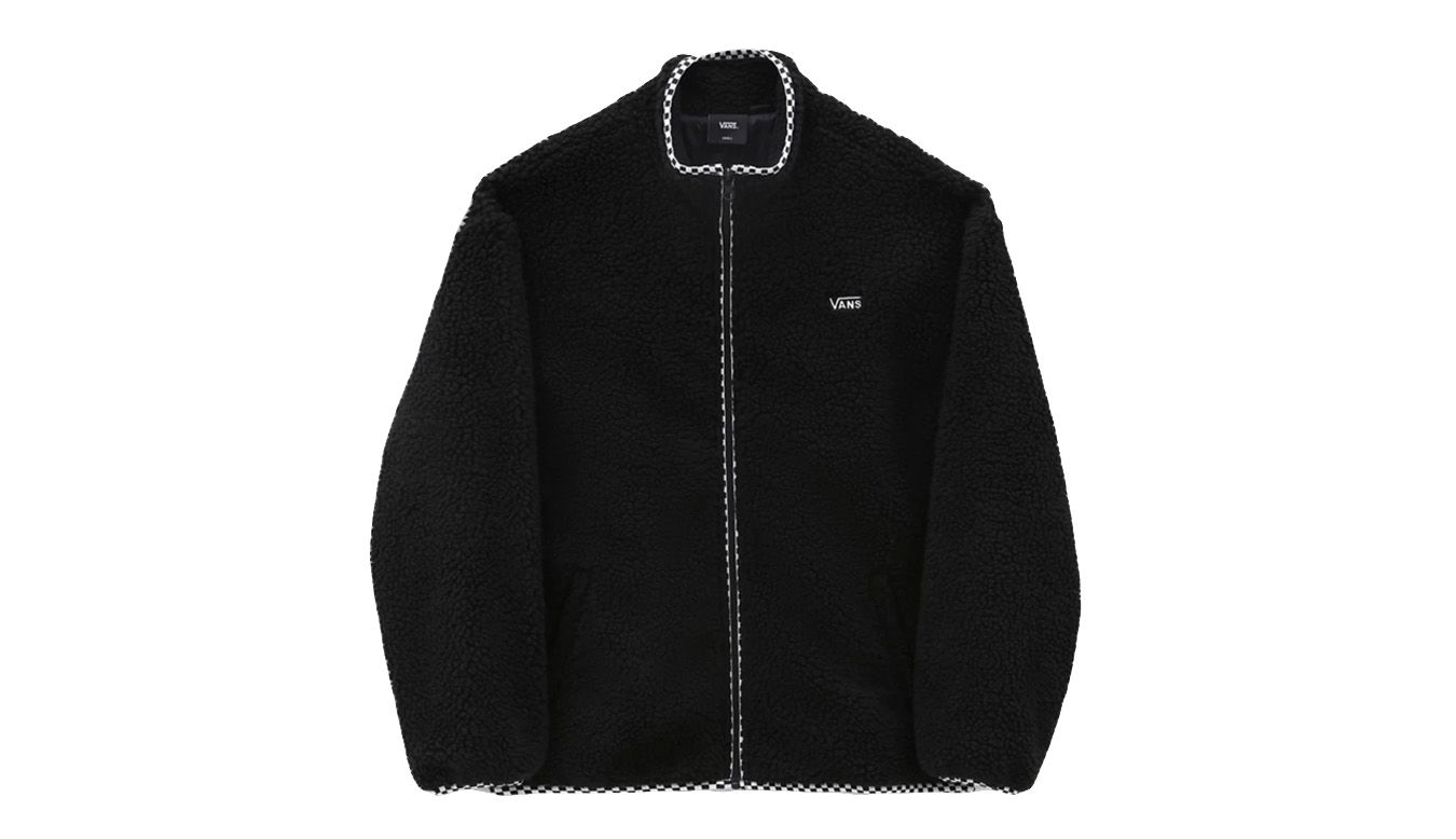 Takki Vans Griffen Sherpa Zip Jacket Musta | VN0A7RP1BLK, 0