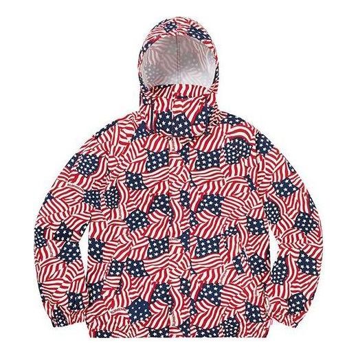 Tuulitakki Supreme Raglan Court American Flag Print Jacket Monivärinen | SUP-SS20-551