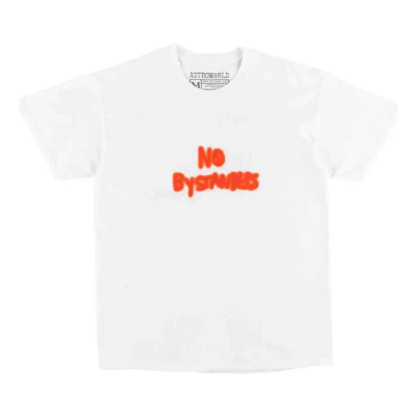 T-paita Cactus Jack by Travis Scott Travis Scott No Bystanders T-Shirt Valkoinen | TC-312