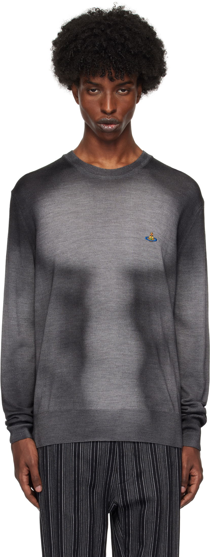 Villapaita Vivienne Westwood Round Neck Sweater Harmaa | 2701001Z-Y002V-