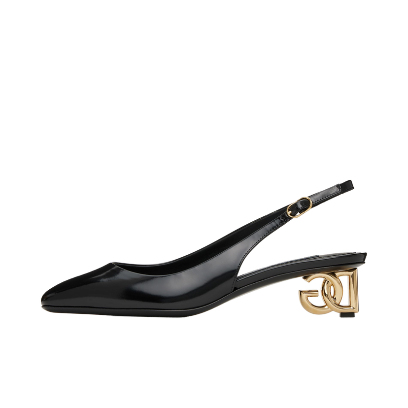 Tennarit ja kengät Dolce & Gabbana Dolce&Gabbana Patent Leather Slingback Heels Musta | CG0913 A1037