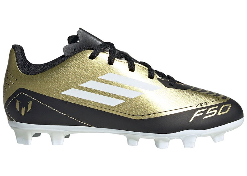 Tennarit ja kengät adidas Performance F50 Club Flexible Ground Messi Gold Metallic Cloud White Core Black Metallinen | IG9319
