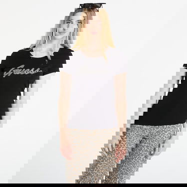 T-paita GUESS GUESS Logo Hot Fix Tee Musta | W5YI16J1314-JBLK, 0