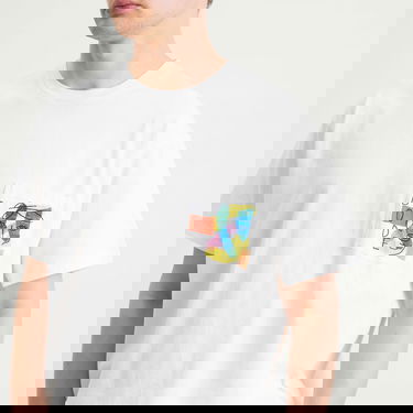 T-paita Bode Bode Portrait Pocket T-Shirt, Size Large Valkoinen | MRF25CS027, 5