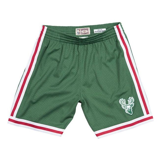 Shortsit Mitchell & Ness Mitchell & Ness NBA Swingman Shorts Milwaukee Bucks Vihreä | SMSHGS18240-MBUDKGN71