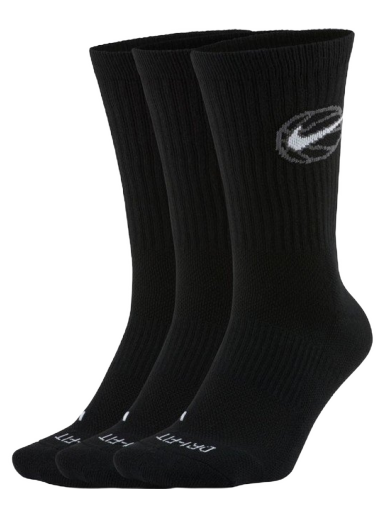 Sukat Nike Everyday Crew Socks Musta | DA2123-010