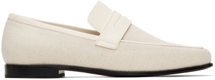 Vaatteet TOTEME TOTEME 'The Canvas' Penny Loafers Valkoinen | 233-8014-855, 0