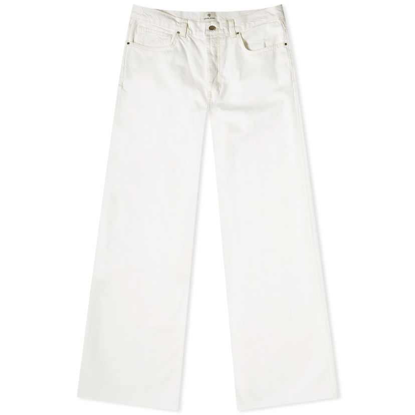 Jeans Anine Bing Hugh Ivory Wide Leg Jeans Valkoinen | A-06-7135-170