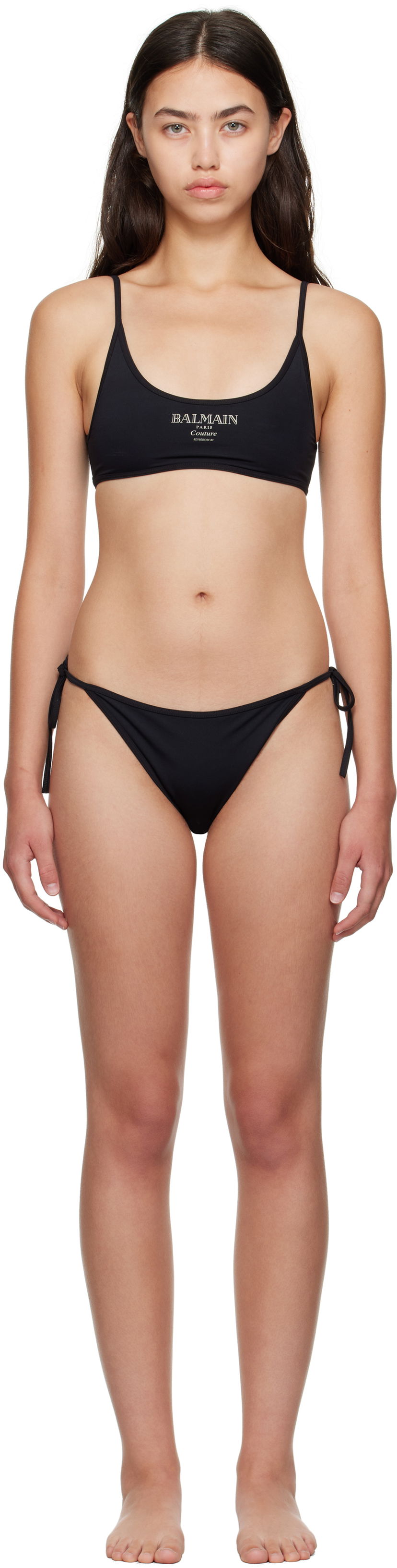 Uimapuvut Balmain Balmain 'Couture' Bikini Musta | BKBS22430