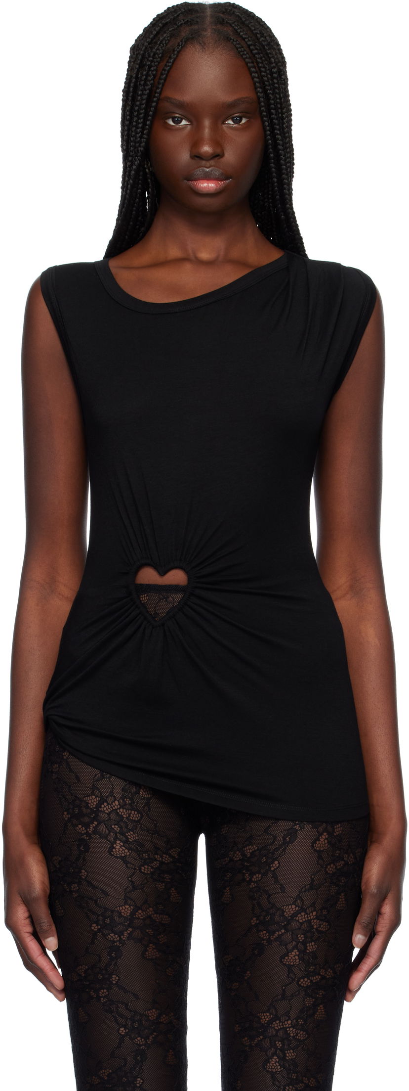 Tankkitoppi Ambush AMBUSH Heart Shape Tank Top Musta | 12115214