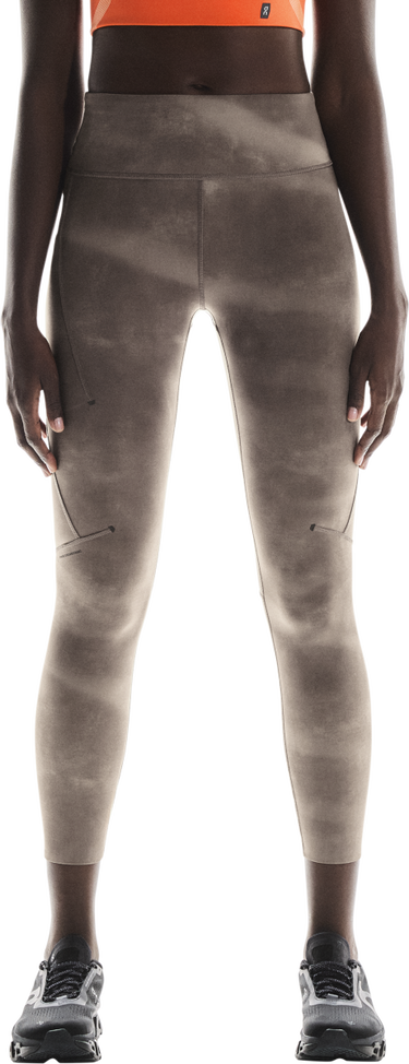 Leggingsit On Running Performance Tight 7/8 AOP Leggings Harmaa | 1wf10491933, 0