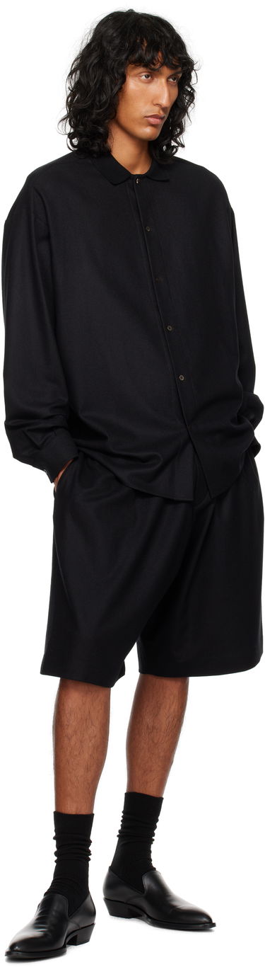 Paita The Row Oversized Wool Shirt Musta | 827-W3301, 3