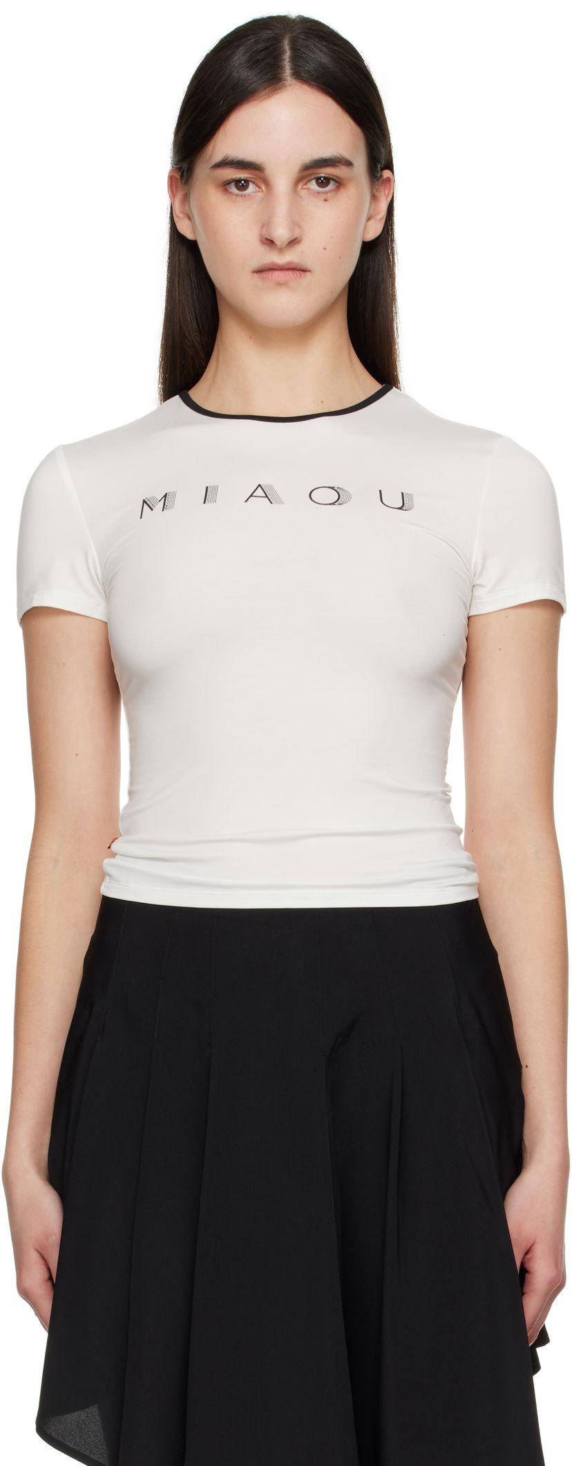 T-paita Miaou Miaou Mini T-Shirt Valkoinen | 7026JSYWHT