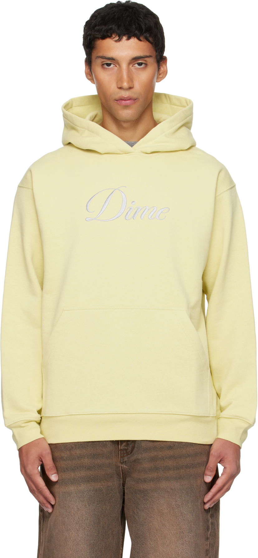 Huppari Dime Dime Cursive Hoodie Keltainen | DIMEFA2556CRE