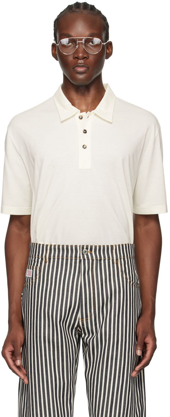 Poolopaita Bottega Veneta Light Polo Valkoinen | 796163-V4DG0-9317