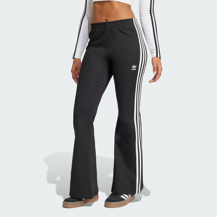 Verryttelyhousut adidas Performance Flared Track Pants With Side Stripes Musta | JC5783
