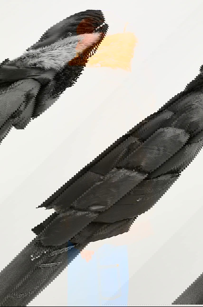 Puffer takki Ottolinger Ottolinger Deconstructed Double Zip Oversize Puffer Jacket Musta | 2209060205, 1